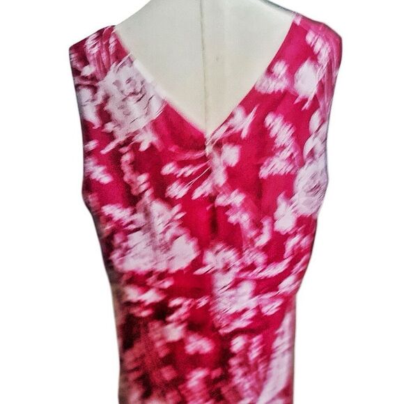 Fashion Bug Plus Size Pink Floral Summer Dress Size 18 NWT - Picture 5 of 5